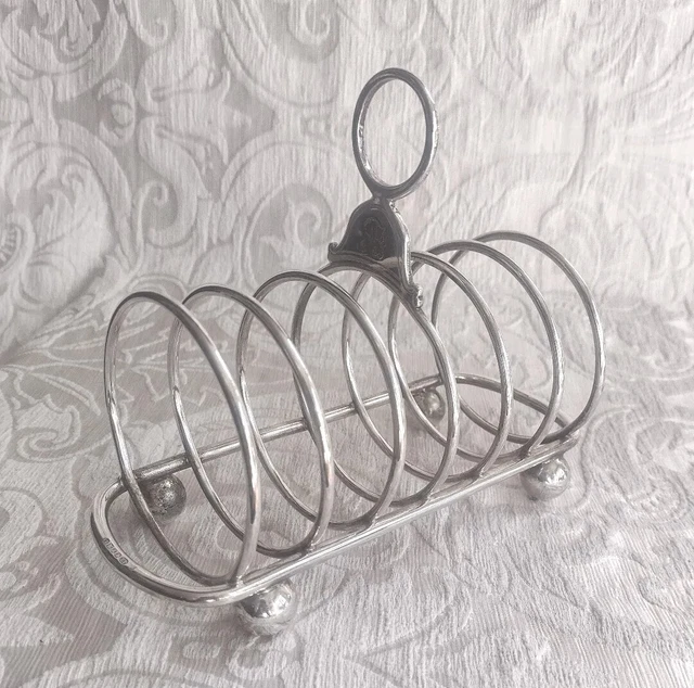 Antico Toast Rack Porta Toast Sheffield J Round & Son Portasalviette