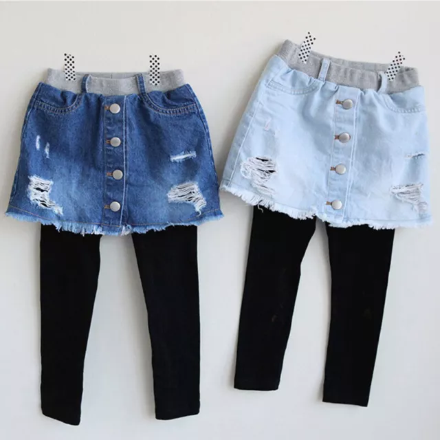 Jupe en hotsell jeans fille