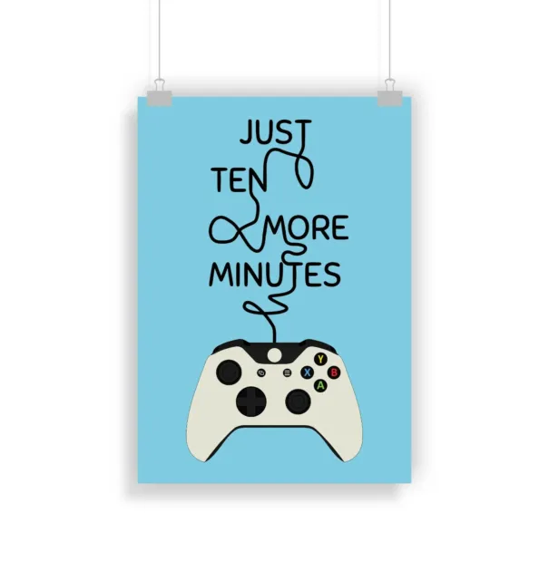 Xbox One controller, Poster, Gaming, Gift, Wall art, Decor, Gamer, Gifts, Print