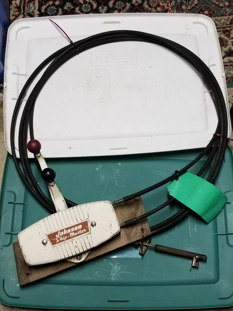 OMC 1959 & Up Johnson Shipmaster Shifter Throttle Control Box w/11' & 12' Cables