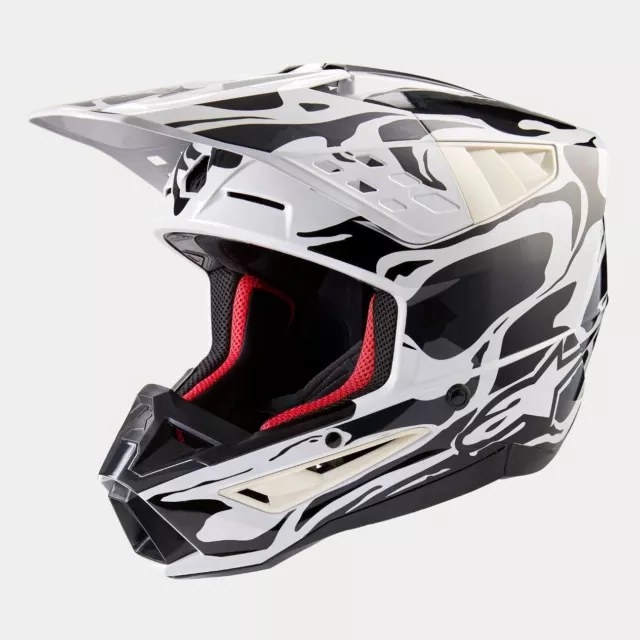 Alpinestars 2024 Supertech SM5 Mineral Cool Grey Motocross Helmet MX Quad Enduro