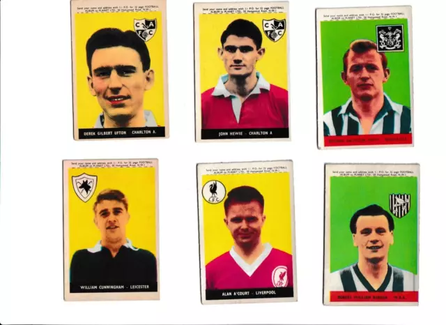 12 A&BC (Topps) Footballers (Planet) 1958