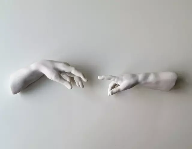 Creation of Adam Wall Sculpture, God's Hand Wall Decor, Wall Art