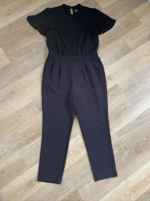 Women’s Black Smart Oasis Jumpsuit Size 12