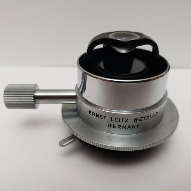 Ernst Leitz Wetzlar Microscope Condenser with blue filter