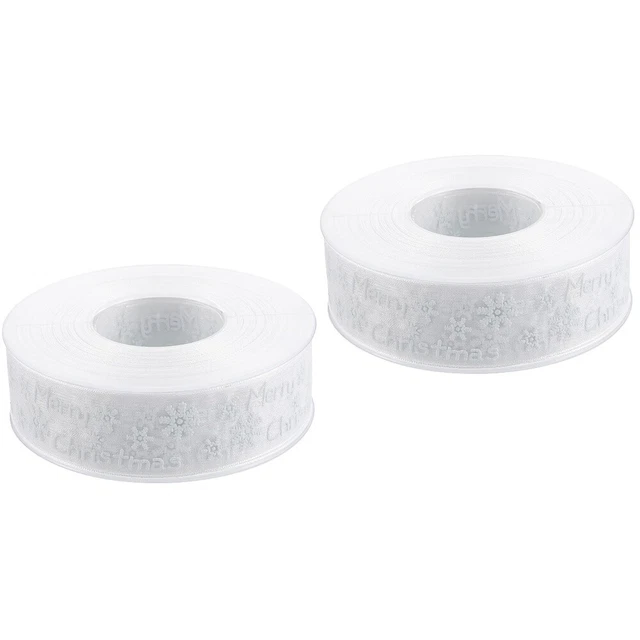 2x Geschenk Wrapper Band Kunst Projekt Band Rolle Weihnachten Diy Handwerk
