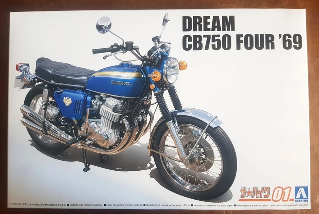 Mô hình xe mô tô Kawasaki 750-RS Z2 Orange MH-104620 1:12 Aoshima