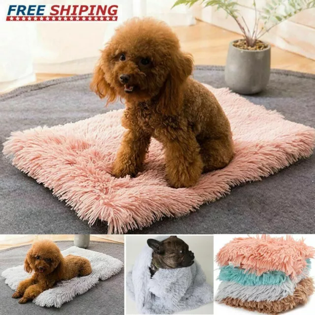 Winter Pets Dog Cat Bed Mat Soft Fleece Pet Cushion House Warm Blanket Pad USA