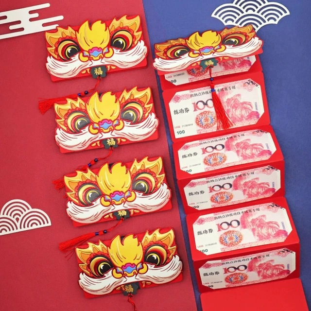 Luck Money Bag Money Pocket Stretch Lucky Red Envelope  Wedding Birthday