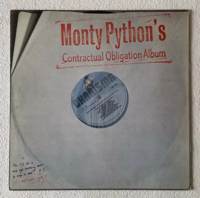 Monty Python~Monty Python's Contractual Obligation Album~1980 Uk Vinyl Lp Record