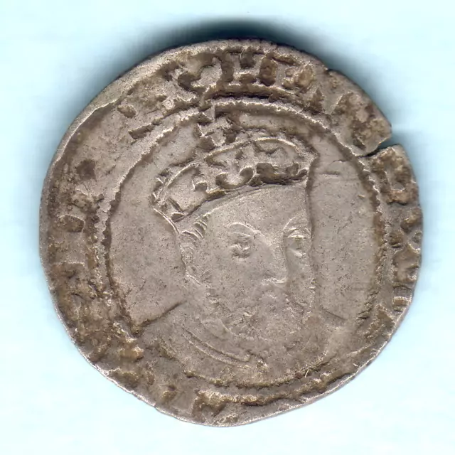 Great Britain. 1547-51, Henry VIII (Postumus Issue) - Groat..  MM-Martlet.. F/F+