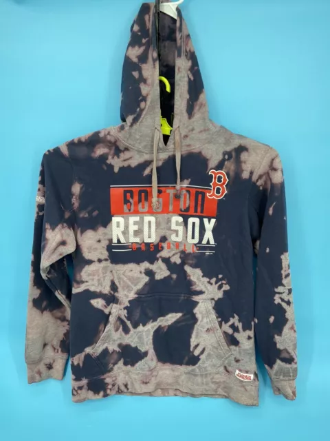 STITCHES BOSTON RED Sox Sweatshirt Mens Large Blue Tye Dye Hoodie Red ...