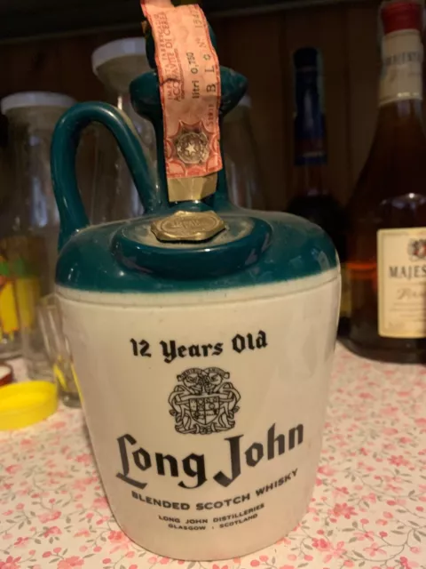 WHISKY LONG JOHN 12 YEARS OLD BLENDED SCOTCH WHISKY CERAMIC DECANTER 75cl 43%