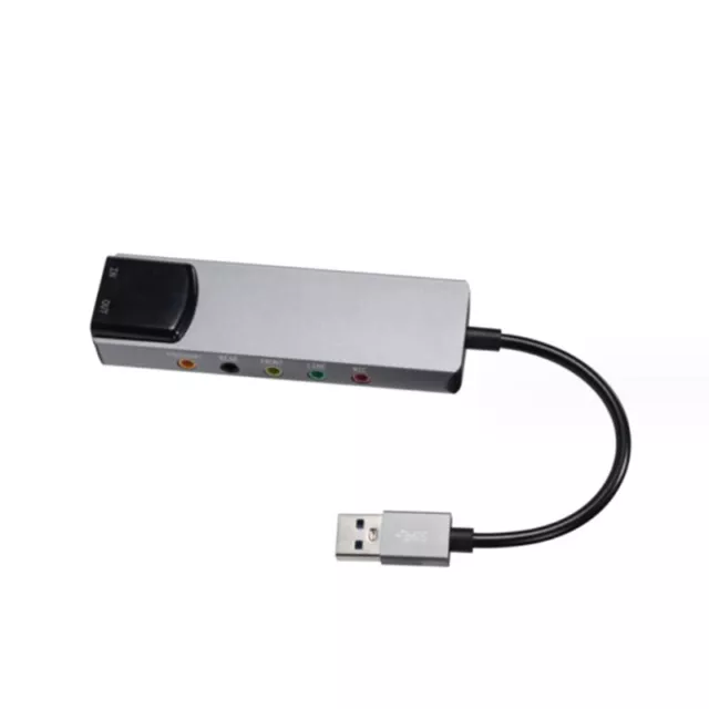 USB Laptop Desktop Computer Sound Card 5.1 Channel Professional Optical External