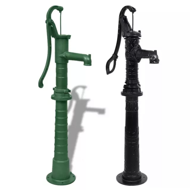VEVOR Black/Green Hand Water Pump/Stand Heavy Duty Cast Iron Garden Pitcher  Pump