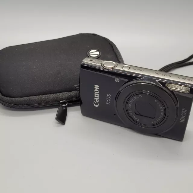 Canon IXUS 190 20.0MP Compact Digital Camera Black Tested