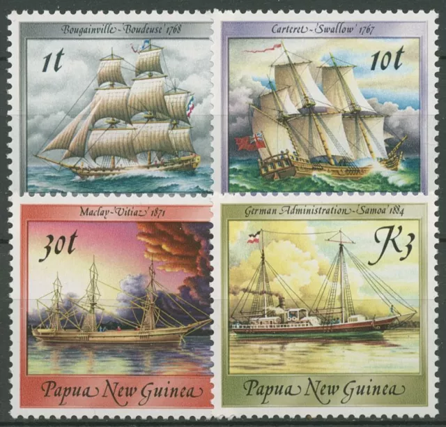 Papua Neuguinea 1988 Historische Schiffe 580/83 postfrisch