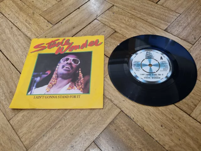 stevie wonder i aint gonna stand for it 7" vinyl record good condition