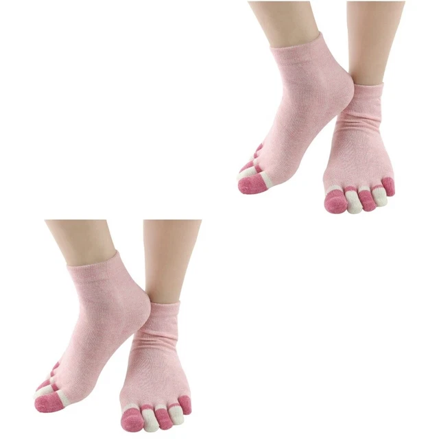 2 Pairs Cotton Toe Socks Heater Socks Women Non Skid Socks Casual Socks