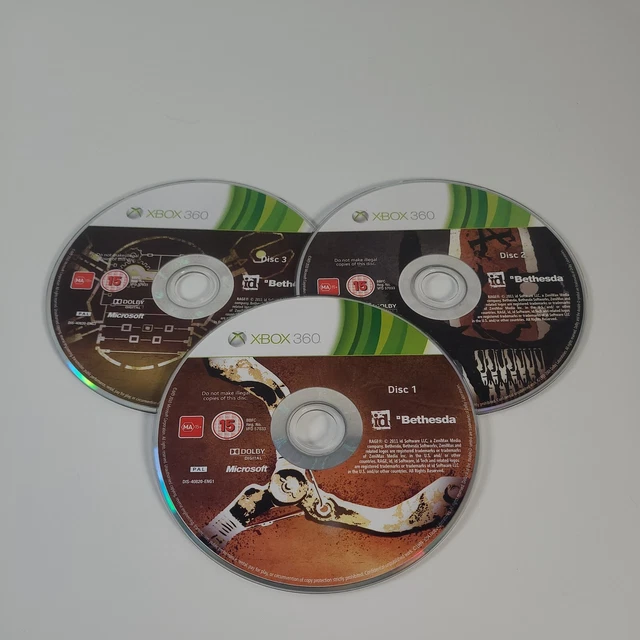*Discs Only* Rage Xbox 360 Action Shooter Video Game PAL