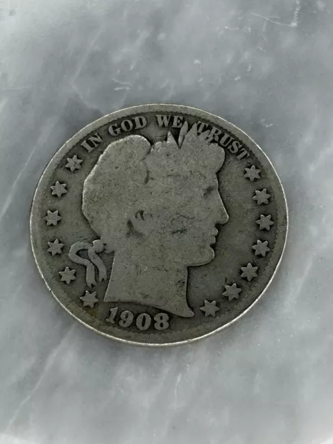 Better 1908-S US Barber 90% Silver Half Dollar Coin Collection Set Break *029