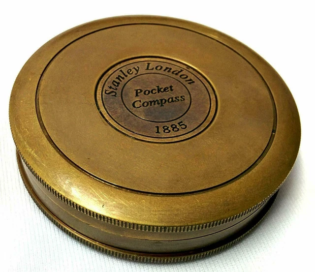 Laiton Antique Poche Boussole Nautique Marine Lot De 100 Pièces