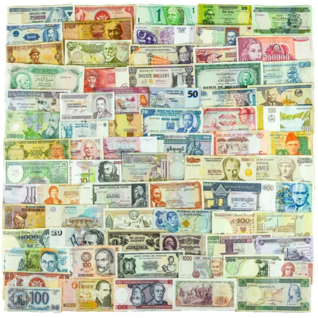 20 Different Banknotes | Real Valuable Paper Money | Old World Currency 2