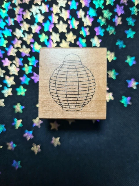 Craft Stamp Block Paper Lantern Occasion 3.2 x 3.5cm Card Making Scrapbook