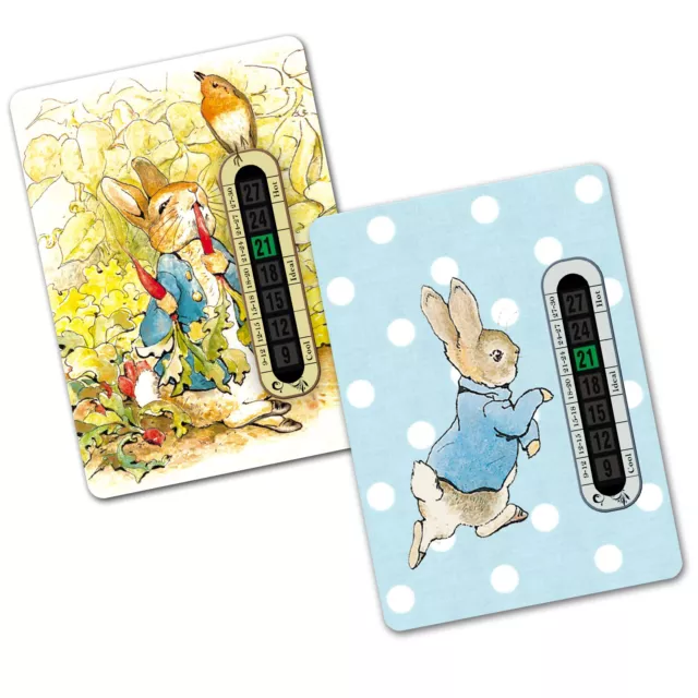 2 x Peter Rabbit Child and Baby Room and Nursery Thermometers