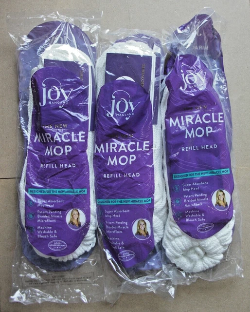 MIRACLE MOP REFILL Replacement Head Joy Mangano Lot Of 3 New In
