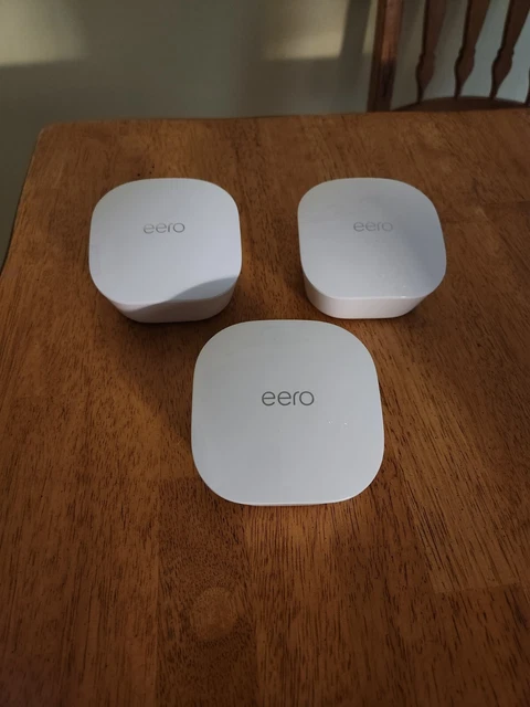 Eero Dual-Band 350 Mbps Wireless Mesh Routers Bundle J010001 W Power Adapters