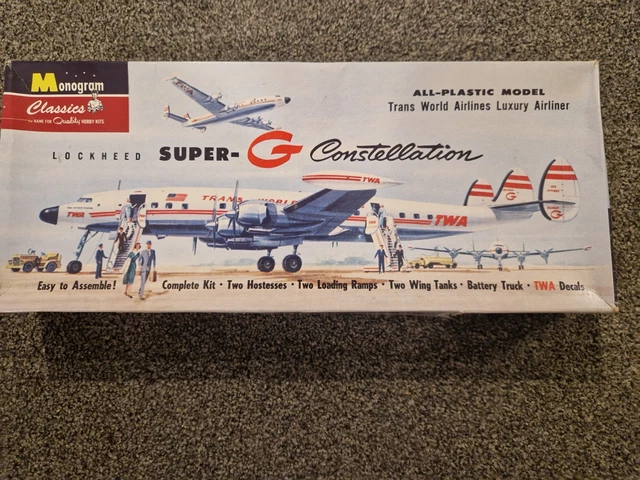 MONOGRAM 7591 9.5& Lockheed Super-G Constellation Plastic Model Kit £10 ...