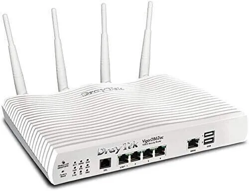 DrayTek Vigor 2862AC Quad-WAN 802.11ac 5GHz Wireless Router for ADSL, VDSL, Ethe