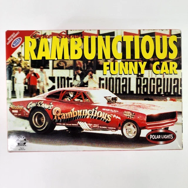 POLAR LIGHTS 1/25 GENE SNOW'S RAMBUNCTIOUS FUNNY CAR Model Kit Open New