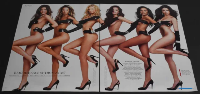 2007 Print Ad Sexy Heels Fashion Lady Long Legs Blonde Thongs Past Art Beauty