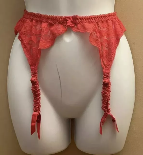 Vintage Lace High Waist Crotchless Garter Belt For Women 6 Straps