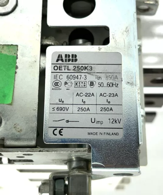 ABB OETL 250K3 Schalter 250A 3