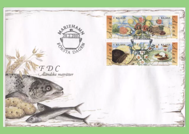 Aland 2002 Traditional Dishes First Day Cover