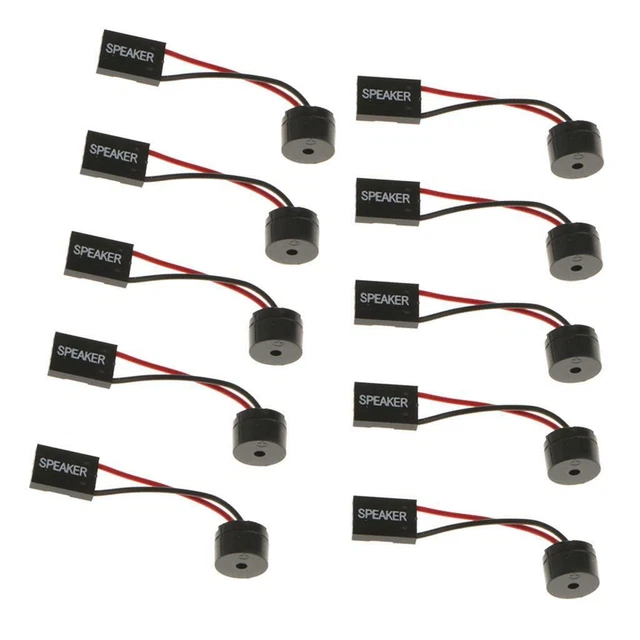 10 Stück Mainboard Computer PC Mini Lautsprecher CPU Alarm Summer Jack DIY