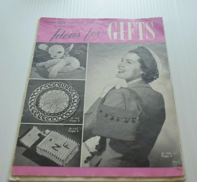 Ideas vintage para patrones de regalos Clark O.N.T. Abrigos J&P