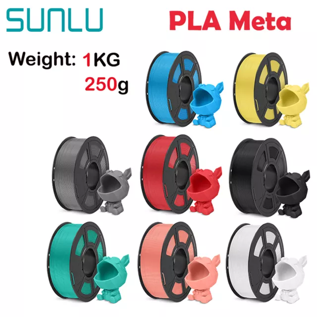 SUNLU Meta PLA 3D Drucker Filament 1.75mm PLA Meta 1KG/250g +/-0.02mm Mehrfarbig