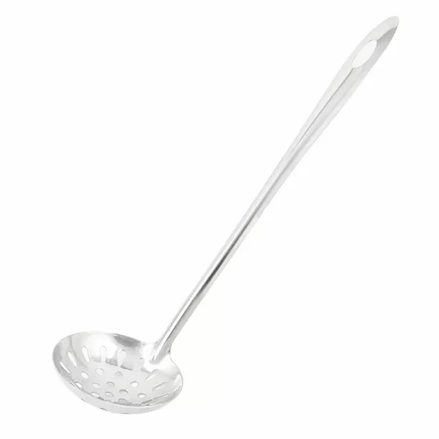 Kitchen Stainless Steel Perforated Strainer Ladle Colander Spoon 32cm Length