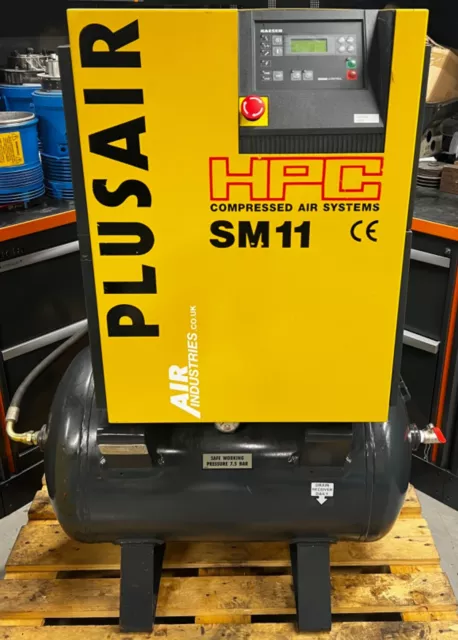 HPC / Kaeser SM11 Rotary Screw Compressor + Receiver + Dryer 7.5Kw, 10Hp, 40cfm! 3