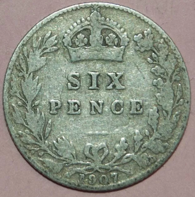 Edward Vii 1907 Sixpence