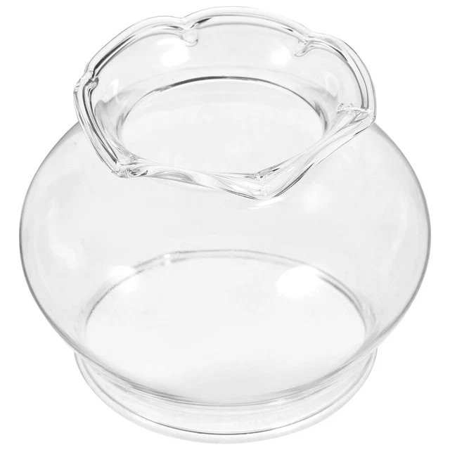 Lampe à Huile De Rechange Pour Cheminée, 7,6 Cm X 21,6 Cm De Haut, Globe De Lampe à Pétrole En Verre Transparent, Couvercle D'abat-jour Pour Lampes à Huile Pour Une Utilisation En