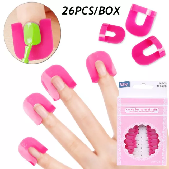 26 Stücke Nagelschablone Fingernägel Schablonen für Nailart, Nail Art