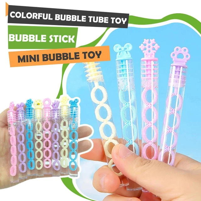 Tubos de burbujas de estrella de neón para niños favores y recompensas de fiesta