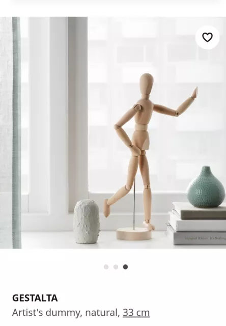 Ikea GESTALTA Wooden Human Body Artist's Dummy 33cm NEW FREE UK DELIVERY