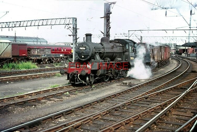 PHOTO BRITISH Railways Standard Class 2 2-6-0 78036 At Crewe 1966 This ...