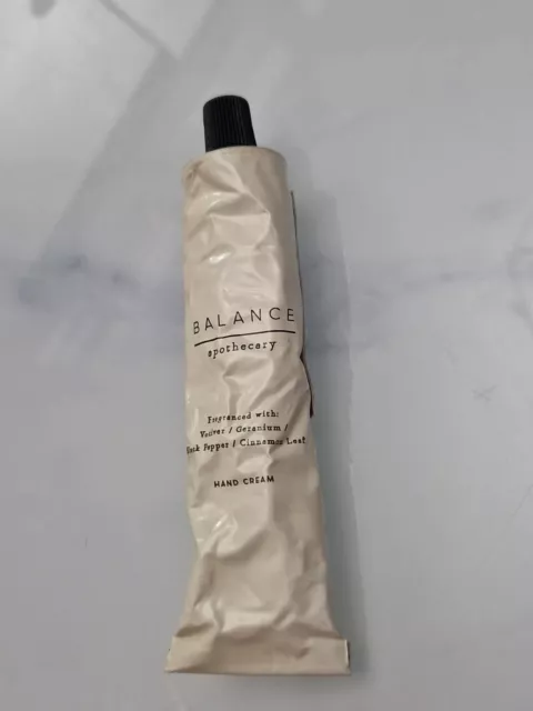 M&S Balance Apothecary Hand Cream Cinnamon Vetiver Geranium Black Pepper 75ml